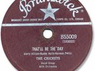 1957 BUDDY HOLLY Rock’n Roll 78 RPM Record. That’ll Be the Day