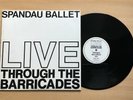 SPANDAU BALLET Through the Barricades Rome 1986 Vinyl LP RARE