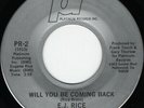 E. J. RICE Will You Be Coming Back Platinum 2 Modern Soul 45 VG++