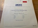 RARE PIERRE FOURNIER PLAYS BACH SUITES FOR CELLO N° 3 & 4 ARCHIV RED STEREO LP