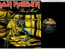 IRON MAIDEN Piece of Mind (EMI EMA 800) 1983 1st black inner +fan club insert NM
