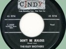 ISLEY BROTHERS Don't Be Jealous / This Is the End 45rpm Cindy 1958 doo-wop