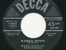Latin 45 - NORO MORALES Mambo Mono / Mambo Coco DECCA Obscure HEAR