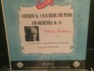 BRAHMS: PIANO CONCERTO NO.1/ Backhaus....LONDON CM 9079 - SEALED LP