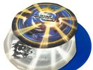 Stryper Yellow And Black Attack Round Cover Blue Vinyl LP Record Christian Metal