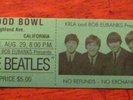 The Beatles Live at the Hollywood Bowl Ticket Aug 29,1965