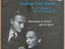Hepzibah & Yehudi Menuhin/ Beethoven Sonatas Nos. 5 & 9  EMI ASD 389 White/Gold