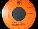 Cheryl Lynn Got to Be Real (Treats De Ser) / Give My Love Peru Vinyl 7 