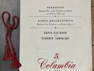 33CX 1342 Prokofiev / Khachaturian Violin Sonatas / David Oistrakh / Vladimir...