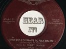 50s LA Cajun Country 45 CURLEY LANGLEY Why Did You / She Wasn’t ARCADIA hear