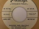 Mod Soul Jazz 45 BILL JENNINGS Enough Said Prestige Promo HEAR RVG