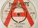 THE MCCOYS - I GOT TO GO BACK / DYNAMITE IMMEDIATE UK Demo 60s US Pop Psych