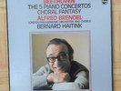 B592 ALFRED BRENDEL BEETHOVEN THE 5 PIANO CONCERTOS HAITINK 5  LP PHILIPS STEREO