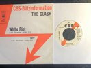The Clash White Riot Germany 1977  CBS W/L Promo Only 7