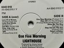LIGHTHOUSE - One Fine Morning  LP  (Vertigo swirl 6342 010) sample copy
