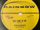 The Duvals 5 CROWNS 1956 DOO WOP 78 You Came To Me / Ooh-Wee Baby RAINBOW HEAR