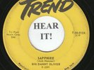 Big Danny Oliver ROCKABILLY 45 (Trend 30-012) Sapphire /I Wanna Go Steady   VG+