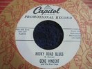 Gene Vincent & His Blue Caps - Rocky Road Blues 1958 USA 45 CAPITOL DJ/PROMO
