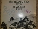The Temptations Wish It would Rain 1968 Vinyl Signed by David Ruffin