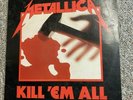 METALLICA - Kill 'Em All, LP record, 1983 Elektra 60766-1 -- G+