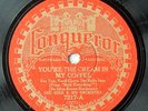 78rpm  Jazz - LOU GOLD Orch: You're the Cream in My Coffee & When Polly Walks...