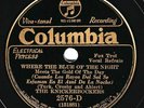 Columbia #2576D: Knickerbockers-Where The Blue Of The Night/My Salvation E clean