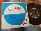 QUEEN:Bicycle race/Fat bottomed girls Blue/white sleeve promo