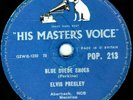 CLASSIC ELVIS PRESLEY 78  BLUE SUEDE SHOES / TUTTI FRUTTI  UK HMV POP213 V+