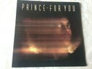 PRINCE - FOR YOU. 1988 REISSUE VINYL LP WITH INNER PERFECT AUDIO