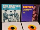THE BEATLES LADY MADONNA ALSO AND I LOVE HER PICTURE SLEEVES WITH 45