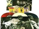 B.B. King  King's Blues Box  RED WHITE & BLUE COLOR VINYL LPs 4 POSTCARDS