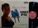 CARMEN McRAE Birds Of A Feather LP DECCA DL 8815 MONO DG PROMO 1958 Jazz