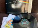 Pink Floyd Dark Side of the Moon rare 80s press gloss sleeve + inserts Near Mint