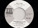 60s PSYCH 45 - 13TH FLOOR ELEVATORS - SHE LIVES / BABY BLUE - IA - REISSUE