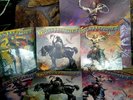 FRANK FRAZETTA MOLLY HATCHET THREE VINYL LPs, MINT 1978-80, w/Bonus Print,Covers