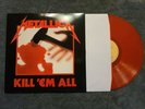 Metallica kill 'em all translucent red vinyl megadeth slayer anthrax