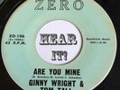 Chick Country Bopper 45 GINNY WRIGHT & TOM TALL Are You Mine /I’ve Got ZERO hear