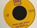 The Beatles TWIST AND SHOUT 45 RPM Vinyl Record Yellow Label Purple Print Scarce