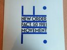 New Order LP Movement Italy Base / Factory 1st Press WHITE LABELS SUPERB COPY