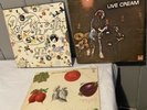 3 Rock Vinyl Records LED ZEPPELIN III LIVE CREAM BEST OF CREAM Tested Fine