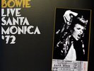 David Bowie ?- LIVE Santa Monica '72 2 x LP - COLORED Vinyl Album IMPORT Record