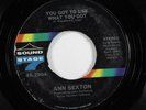70s Soul 45 ANN SEXTON You Got To Use What You Got SOUND STAGE 7 VG++/VG+ HEAR