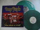 DEEP PURPLE rare live 2LP: Alive Tribute To Wally  orig + poster Near Mint