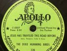 Dixie Hummingbirds 1948 GOSPEL 78 Jesus Has Traveled This Road  Holy Baby APOLLO