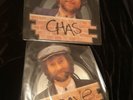 Chas & Dave PAIR Shaped picture disc I Wonder in Whose Arms  Rockney KOR D23 C23