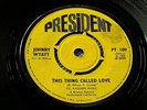JOHNNY WYATT . THIS THING CALLED LOVE . Rarer 1st issue Northern Soul Classic .