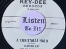 Obscure OH Chick Xmas Rocker 45 CAROLYN KAY GRAND PAREES Christmas Halo KEY-DEE