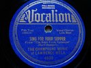 Lawrence Welk 78rpm Single 10-inch Vocalion Records #4535 Sing For Your Supper