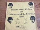 The Beatles First Christmas Fan Club Flexi disc 1963