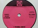 Paddy, Klaus & Gibson - I Wanna Know / I Tried - 1965 UK Beat - PYE 7n15906 - EX